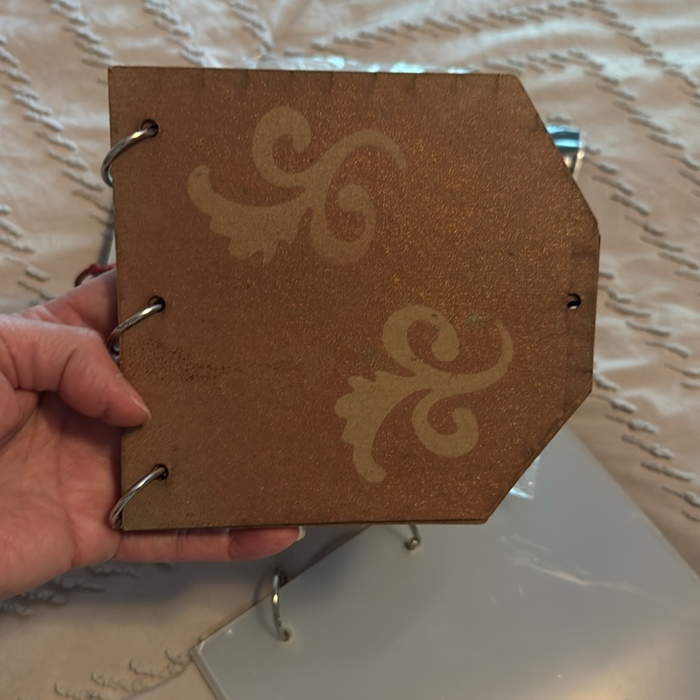 Decorative Scrapbook Set - Silver, Brown, Cream - Picture 6 of 7